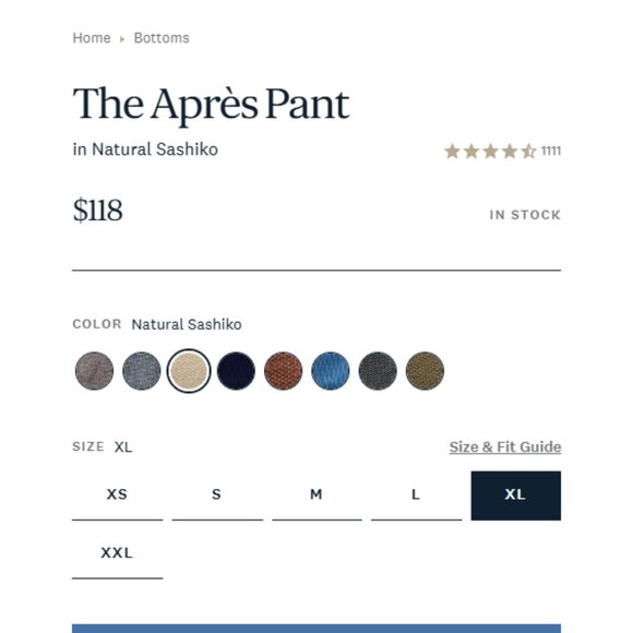 Taylor Stitch The Après Pant Brand New - Picture 3 of 4